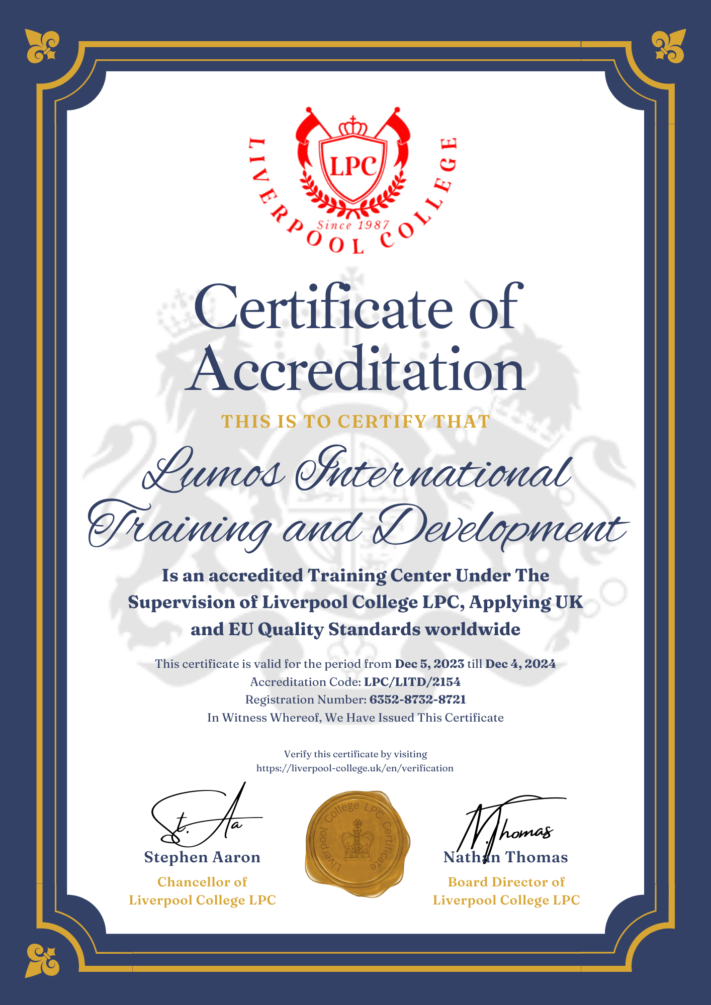 Lumos International Training and Development